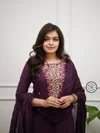 Kf 1010 Reyon Slub With Embroidered Work Kurti With Bottom Dupatta Wholesalers In Delhi
